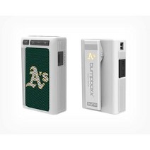 Bumpboxx 무선 블루투스 스피커 | MLB 오클랜드 As Retro Pager Beeper 실외 휴대용 MP3 플레이어 FM 라디오 LED 손전등 방수 무게 3.2oz