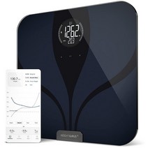 A.MINE Greater Goods 체중을 위한 디지털 스마트 체중계 | 서비스 및 신뢰할 수 있는 제품으로 구동되는 미국 기반 회사 (블랙 블루투스)116708, Bluetooth