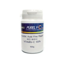 영국DSM 파인파우더 미립자 천연원료분말비타민C 100g 원터치캡 메가도스용, 1개