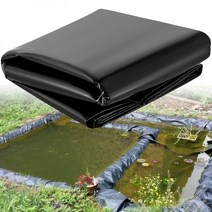우빙 연못방수포 0.13mm HDPE 물고기 연못 라이너 정원 연못 조경 연못 강화 두꺼운 헤비 듀티 방수 멤브레인 연못 라이너, 2x4M