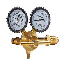 리코일 작업공구 질소 조절기 고압 게이지 0-800 psi 전달 압력 도구 14 인치 수 플레어 콘센트 연결 게이지