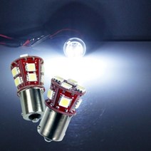 자동차 순정 램프 DIY 교체용 국산 LED 전구 캠핑카 버스 화물차 트럭 트레일러 픽업, 옐로우LED 24V용 14발 싱글, 상세페이지참조