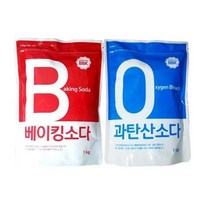 [소공원]베이킹소다 과탄산소다사용법 구연산 누렇게변한흰옷 싱크대 만들어쓰는표백제 캡모자세탁 찌든때, 베이킹소다 1kg