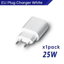 오리지널 삼성 갤럭시 S22 5g S21 S20 Fe M62 M22 Usb c형 케이블 25w 충전기 초고속 충전 Eu 플러그 2 팩, 1 pack EU White, only charger