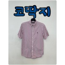 남06386 빈폴정품 스트라이프 반팔 남방 셔츠 캐주얼 중고구제 코딱지구제