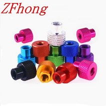 연결 너트 개몫 다채로운 알루미늄 프레임 손 조임 플랜지 단계 널링 엄지, m8 5개, 진한 파랑