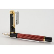 Pelikan 펠리칸 만년필 Souverän M600 블랙레드 금도금 펜촉굵기F 관세포함, 기본, 기본