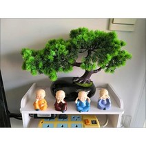 인조 소나무분재 조화나무 소나무 조화 인테리어조화 장식소품, C