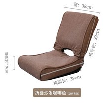 각도조절 좌식 의자 린넨 면 등받이 접이식 일본 1인용 용 앉는 게이밍 식 이케아 자세교정 바닥 듀오백, B