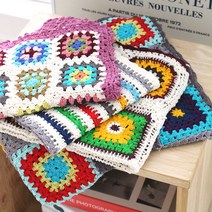 인디아 모티브 크로쉐 테이블매트 (4type), 엣지브라운