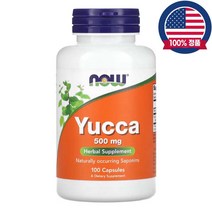 나우푸드 4배농축 유카 Yucca 500mg 100캡슐, 1개, 100정