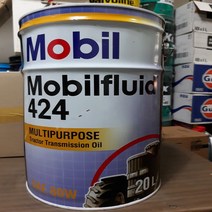 모빌원 Mobil MobilFluid 424 20L 트랙터 지게차 밋션오일, 1개