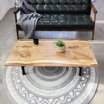 [3천원 즉시할인]장인가구 휴노송 접이식 좌식 테이블 1200, 우드슬랩