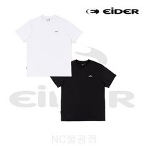 아이더 [매장정품] 심플한 디자인과 두가지 칼라 세트로 활용도 높은 스타일( POP 2 PACK 1+1 ) 남성 반팔 라운드 티셔츠 [DMM23291/Black(Z1)][NC불광]