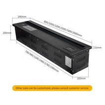 엔틱 미니 거실 복도 벽난로콘솔 컬러 화염 화로 전기 벽난로 장식 굴뚝 증기 1500mm, [02] monochrome, [04] AU PLUG 220V