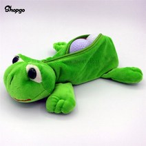 [크기 6-7 개] 사랑스러운 동물 작은 골프 공 가방 매달려 지퍼 스포츠 용품 마스코트 참신 귀여운 선물, frog