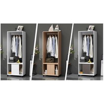 교복 정리 바퀴부착 가방수납 행거 행거제작 스텐드옷걸이 드레스룸행거 튼튼한행거 옷스탠드 나무옷걸이, 오크바퀴형