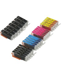 캐논 TS8090 MG7790용 PGI-970 CLI-971 대용량 XL 호환 카트리지, 27개 구성 (5카트리지 5세트 + PGBK 2개)