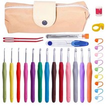 KAOBUY-크로셰 후크 세트 큰 눈 뭉툭한 원사 뜨개질 바늘 키트 38 개 직조 공예 도구 가방 포함, CHINA, 한개옵션1
