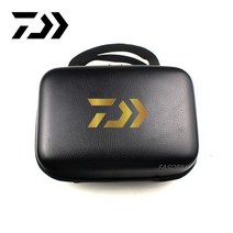 낚시 가방 민물 바다 루어 원투 new daiwa 스피닝 릴 케이스 커버 가죽 릴 충격 방지 방수 도구 보관 케이스, 엘 블랙 04
