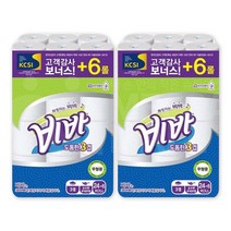 (메카몰) 유한킴벌리 비바 도톰한 3겹 화장지 30롤(24+6롤), 2개