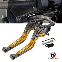 KY 파킹브레이크 21년식 22년가능 조절식 폴딩레버 2021PCX 6단조절 알루미늄CNC 아노다이징, 블루/레드
