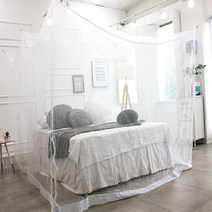 국산 모기장 대형 침대 사각 캠핑 높이210cm선택가능, 키높이화이트사각 4-5인용(높이210cm)