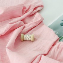 원단마트 홑이불 천 원단 도비 스트라이프 면원단 핑크