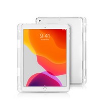 아이패드 7세대 10.2 TPU 백커버 펜홀더케이스, 아이패드7세대