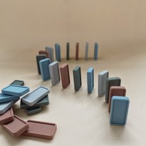 까사드로잉 유아 실리콘 도미노 블록 어린이 보드게임 블럭 28P, 실리콘 도미노 28P