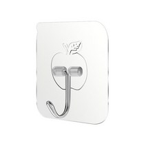 사다리 행거 1-10pcs 6x6cm 투명 강한 자기 접착제 문 벽 걸이 후크 벽 걸이 흡입 컵 빨판 홈 부엌 욕실, 1-5개