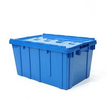 PVC 물류 박스 단프라박스 이사박스 플라스틱 자재, 60x40x31cm블루(3개이상주문가능)
