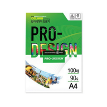 삼은파트너스 칼라레이저전용지 ProDesign 90g, A4(팩당 100매), 100매