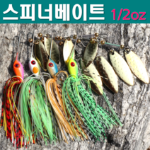 예피싱 YF 스피너베이트 10.7g 14.2g 배스 루어 낚시 필수품 와이어베이트 버즈베이트, YF-파랑색 1/2oz