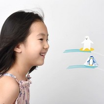 선풍기 에어컨 바람개비 1p 액세서리 바람방향 5가지 꾸미기, 커피소녀와아이스크림