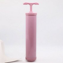 PKFARM 휴대용 간편한 이불팩 압축 이불 의류팩 공기제거 손펌프 압출펌프 진공포장 압축펌프, 핑크, 1개
