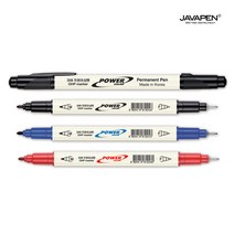 자바 트윈 유성펜 0.5 0.8 mm, 적색