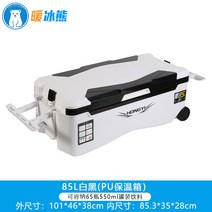 갈치쿨러 아이스박스 상자 107085 휴대용 바다 절연 냉장 보관 야외 자동차 캠핑 신선한, 19.85L 화이트 및 블랙 모델