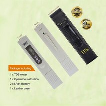 [무료배송]디지털 TDS 미터 물 테스터 PPM 수질 펜 측정 범위 0-9999 PPM 수족관 수경 음주에 이상적, 02 with battery