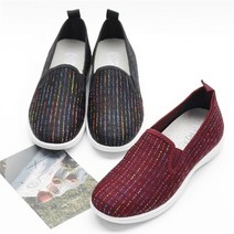 할마마마 할마마마 중년여성페브릭단화 천슬립온 할머니신발 (8110413)