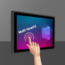 17인치 산업용 판넬 컴퓨터 패널 PC 일체형 터치모니터 다크그레이, 12세트+가이드레일