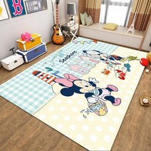 아기 체육관 신생아 유아 놀이 놀이방 매트 베이비 장난감 Disney Minnie Mickey Baby Play Mat Crawling Children Room Decor Rug, [05] 7