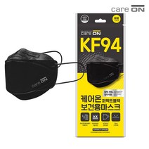 케어온 KF-94/3D 퍼펙트 블랙 마스크 1P