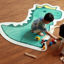 이크 공룡 극세사 카페트 먼지없는 워셔블 아이방 러그