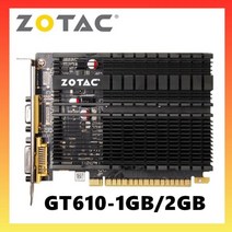 ZOTAC-비디오 카드 GeForce GT610 1GB 2GB 64Bit GDDR3 오리지널 1GD3 2GD3 Dvi VGA PCI-E 그래픽 카드 NVIDIA 용 GPU 맵, GT 610 1GB