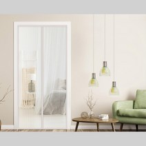 현관 카페 매장 출입문 1200폭 방충 모기장 자취방, 화이트