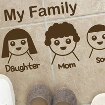 [KT알파쇼핑]포인트스티커_My family, 블랙