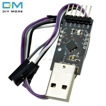 변환기 dc12Mbps USB 2.0 to TTL UART 6 핀 CP2102 모듈 직렬 변환기 Arduino 보드 용 FT232 교체 듀폰 케, 한개옵션0