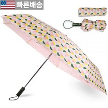 [케이트 스페이드 정품] Kate Spade New York 트레블 우산 캔디 스트라이프 경량 컴팩트 보관 케이스 컬러 블록 593719, Geo Spade