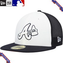 [미국정품] 890477 스냅백 캡모자 MLB [애틀랜타 브레이브스] 뉴에라 2023 On-Field Batting Practice 59FIFTY Fitted Hat - White